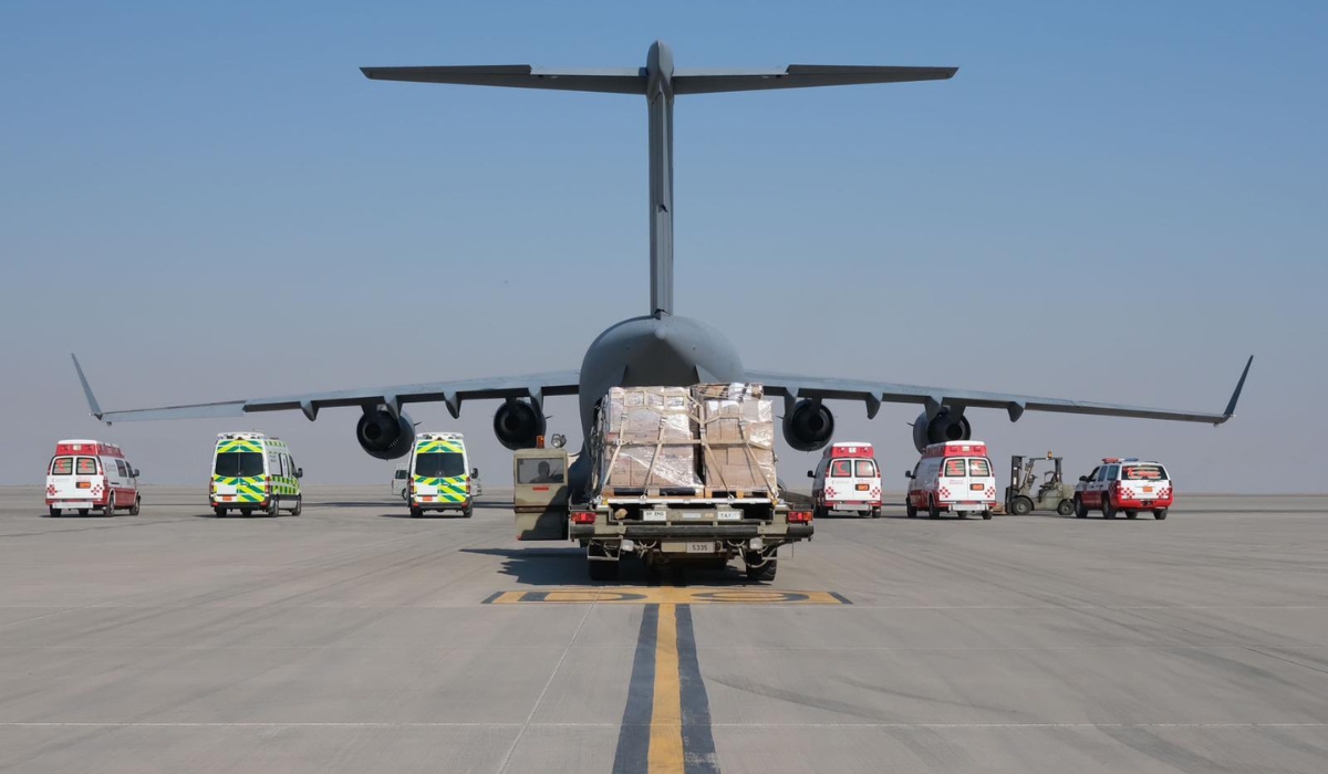 A Qatari Aircraft Is En Route To Al Arish, Carrying Relief Supplies For Gaza